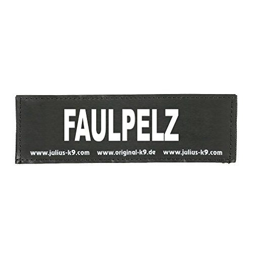 Klettaufschrift, FAULPELZ, klein, Schwarz von JULIUS K-9