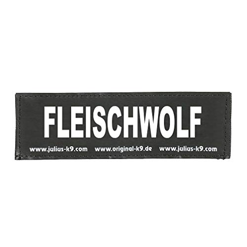 Klettaufschrift, FLEISCHWOLF, groß, Schwarz von JULIUS K-9