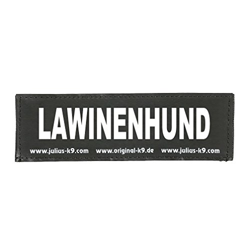 Klettaufschrift, LAWINENHUND, klein, Schwarz von JULIUS K-9