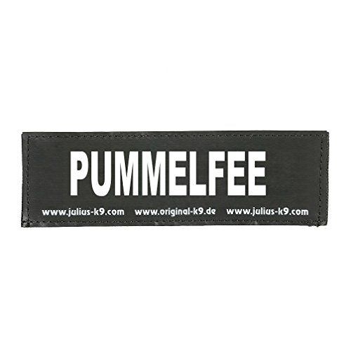 Klettaufschrift, PUMMELFEE, groß, Schwarz von JULIUS K-9