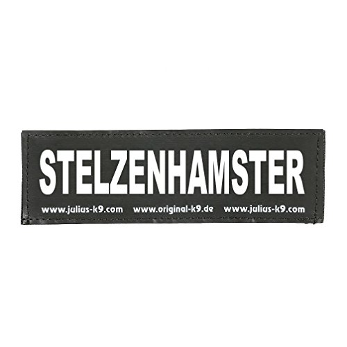 Klettaufschrift, STELZENHAMSTER, klein, Schwarz von JULIUS K-9