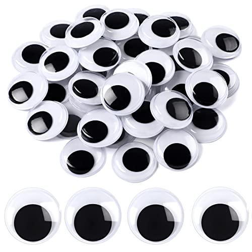 JULMELON Selbstklebende Wackelaugen, 500 Stück Schwarz Wackelaugen Selbstklebend 25mm Kunststoff Kulleraugen Selbstklebend für DIY Handwerk Dekoration JULMELON Selbstklebende Wackelaugen, 500 Stück Schwarz Wackelaugen Selbstklebend 25mm Kunststoff Kulleraugen Selbstklebend für DIY Handwerk Dekoration von JULMELON