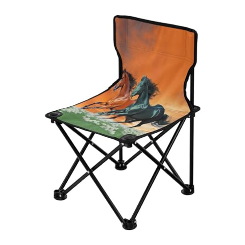 JUMBEAR Faltbarer Campingstuhl für Erwachsene und Kinder, leicht, faltbar, geeignet für den Außenbereich, Stühle für Strand, Rasen, Camping, Angelausflug und Gartenlaufherden von JUMBEAR