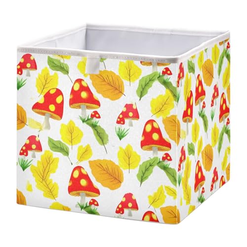 JUMBEAR Niedlicher Pilz-Aufbewahrungskorb, faltbarer Aufbewahrungskorb, Spielzeug-Aufbewahrungsbox für Zuhause, Regal, Schrank, Behälter, 28 x 28 x 28 cm JUMBEAR Niedlicher Pilz-Aufbewahrungskorb, faltbarer Aufbewahrungskorb, Spielzeug-Aufbewahrungsbox für Zuhause, Regal, Schrank, Behälter, 28 x 28 x 28 cm von JUMBEAR
