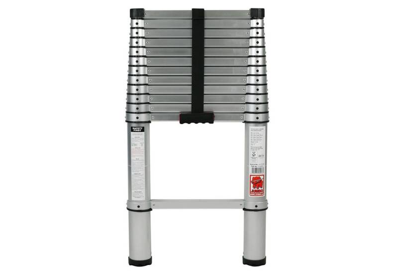 JUMBO Stillads Trittleiter Teleskopleiter 13 Stufen 3,80 m 41XT380 (1 Stück) von JUMBO Stillads
