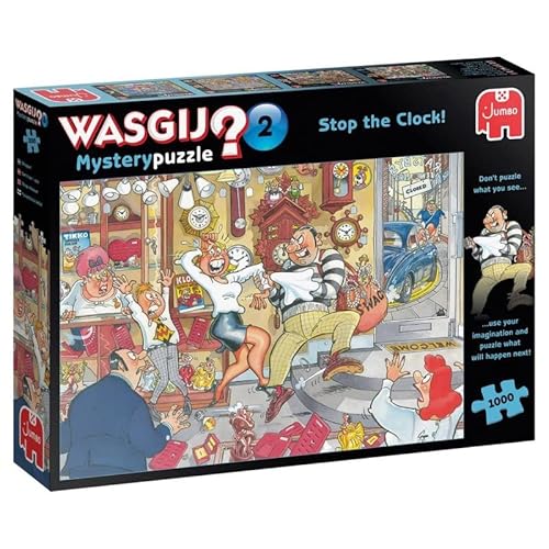 JUMBO Wasgij Mystery - Stop The Clock #1 1000 Stück (81933) von JUMBO