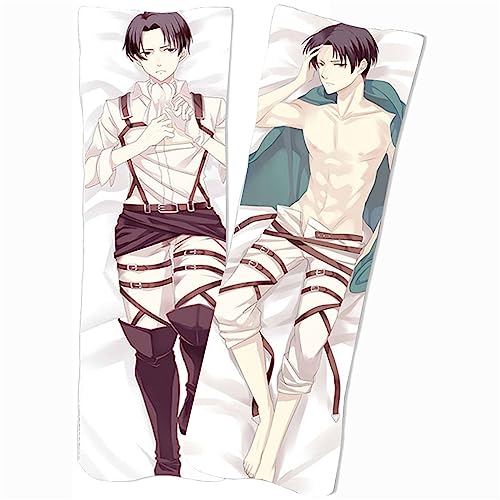 JUMBOZ Attack On Ti-tan Anime Kissenbezug, Dekorative Kissenhülle Bequemer Weiche mit Verdecktem Zip, Modern Soft Kissen Fall Deko Wohnzimmer-Multicolor 4||40x120cm von JUMBOZ