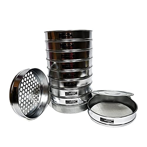 Sieb-Set Bodensiebpaket Laborstandard-Analysensieb Gartenbau-Rundloch-Probensieb R30cm Öffnung 0,075-60mm Deckel und Tablett 11St Sieb-Set Bodensiebpaket Laborstandard-Analysensieb Gartenbau-Rundloch-Probensieb R30cm Öffnung 0,075-60mm Deckel und Tablett 11St von JUMELA