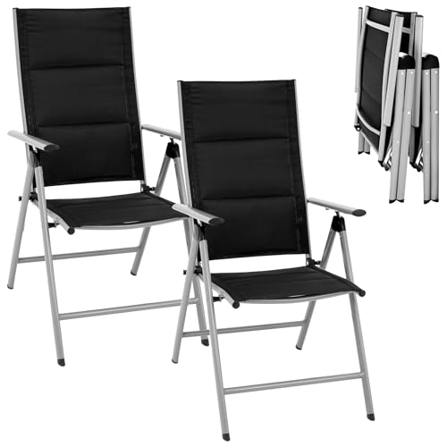 JUMI 2 x KLAPPBARER Gartenstuhl, Camping Terrassenstuhl für den Garten von JUMI