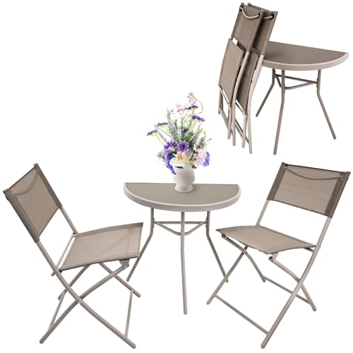 JUMI Balkon Garten Terrasse Möbel Set Tisch 2 STÜHLE Garten Set von JUMI
