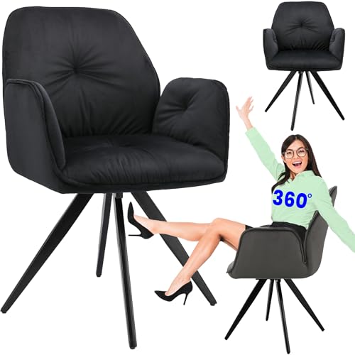 JUMI Perla Drehstuhl schwarz von JUMI