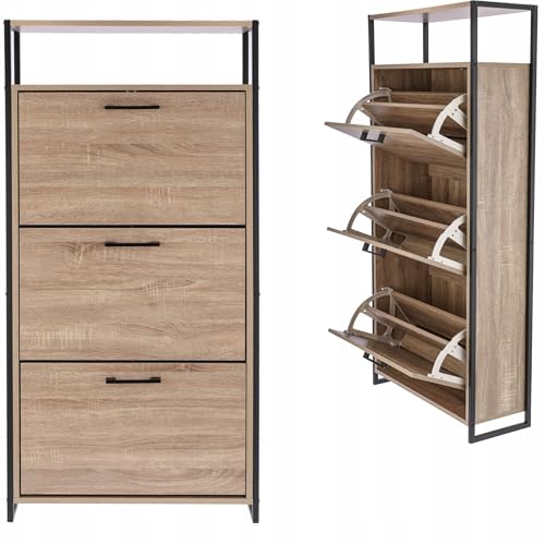 JUMI SCHUHSCHRANK 3-VERGLEICH Schuhe Kommode geräumig für den Flur LOFT von JUMI