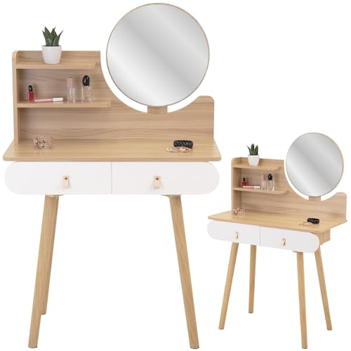 JUMI Schminktisch mit Spiegel Scandi Kosmetik Skandinavisch von JUMI