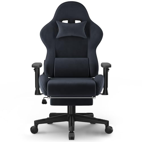 JUMMICO Gaming Stuhl Stoff, Schreibtischstuhl mit Massagefunktion, Bürostuhl Ergonomisch 90-180° Verstellbarer Verstellbare Armlehnen, 200kg, Grau JUMMICO Gaming Stuhl Stoff, Schreibtischstuhl mit Massagefunktion, Bürostuhl Ergonomisch 90-180° Verstellbarer Verstellbare Armlehnen, 200kg, Grau von JUMMICO