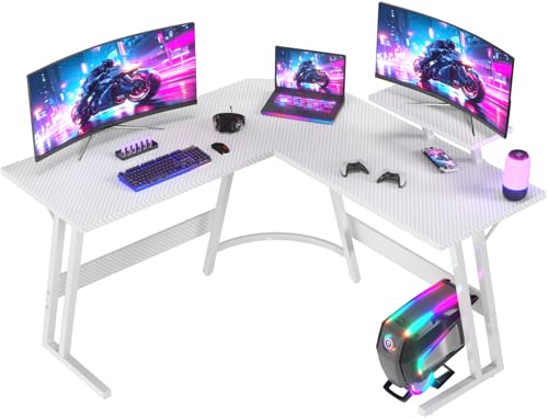 JUMMICO Gaming Tisch L Form 120x120cm, Eckschreibtisch für Gaming,Schreibtisch L Form Mit Monitorständer, Weiß JUMMICO Gaming Tisch L Form 120x120cm, Eckschreibtisch für Gaming,Schreibtisch L Form Mit Monitorständer, Weiß von JUMMICO