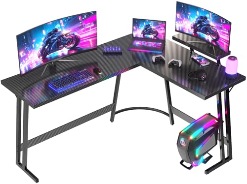 JUMMICO Gaming Tisch L Form 170x130cm, Eckschreibtisch für Gaming,Schreibtisch L Form Mit Monitorständer, Carbon Schwarz JUMMICO Gaming Tisch L Form 170x130cm, Eckschreibtisch für Gaming,Schreibtisch L Form Mit Monitorständer, Carbon Schwarz von JUMMICO