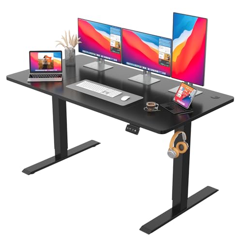JUMMICO HöHenverstellbarer Schreibtisch Standing Desk Elektrischer Schreibtisch Höhenverstellbar mit Memory-Funktion 140 x 60 cm,Schwarz JUMMICO HöHenverstellbarer Schreibtisch Standing Desk Elektrischer Schreibtisch Höhenverstellbar mit Memory-Funktion 140 x 60 cm,Schwarz von JUMMICO