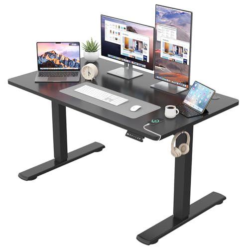 JUMMICO Höhenverstellbarer Schreibtisch KOMPLETTE TISCHPLATTE Elektrischer Schreibtisch Höhenverstellbar mit Memory-Funktion Steh-Sitz Tisch Computertisch 120 x 60 cm Schwarz JUMMICO Höhenverstellbarer Schreibtisch KOMPLETTE TISCHPLATTE Elektrischer Schreibtisch Höhenverstellbar mit Memory-Funktion Steh-Sitz Tisch Computertisch 120 x 60 cm Schwarz von JUMMICO