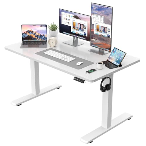JUMMICO Höhenverstellbarer Schreibtisch KOMPLETTE TISCHPLATTE Elektrischer Schreibtisch Höhenverstellbar mit Memory-Funktion Steh-Sitz Tisch Computertisch 120 x 60 cm Weiß JUMMICO Höhenverstellbarer Schreibtisch KOMPLETTE TISCHPLATTE Elektrischer Schreibtisch Höhenverstellbar mit Memory-Funktion Steh-Sitz Tisch Computertisch 120 x 60 cm Weiß von JUMMICO