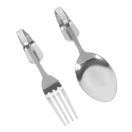 JUMPLAWN 1 Satz Salatservierbesteck Teilig Kreative Gebogene Löffel und für Buffet Sushi und Meeresfrüchte Ergonomisches Design für Einfaches Servieren von JUMPLAWN