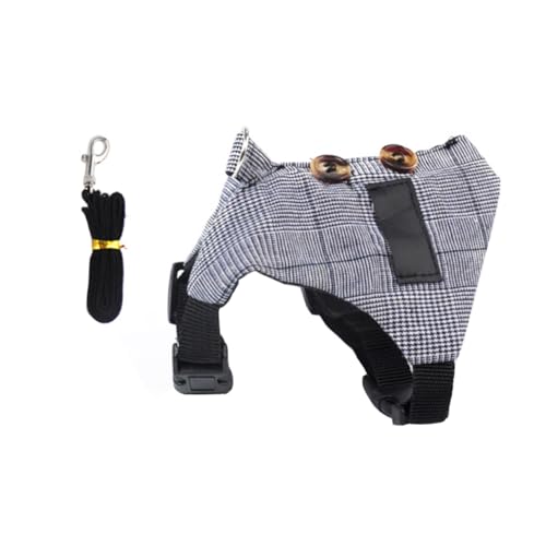 JUMPLAWN 1satz Stylisches Kaninchen-Geschirr Mit Leine Atmungsaktives Leichtes Bunny-Outfit Für Kleine Haustiere Für Hochzeiten Feiertage Und Geburtstagsfeiern von JUMPLAWN