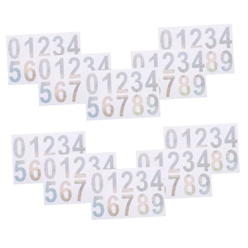 JUMPLAWN 10 Sets Garagennummernschild Reflektierende Briefkastennummern Selbstklebende Nummern Für Briefkästen DIY Briefkastennummern Hausnummern Für Adressaufkleber JUMPLAWN 10 Sets Garagennummernschild Reflektierende Briefkastennummern Selbstklebende Nummern Für Briefkästen DIY Briefkastennummern Hausnummern Für Adressaufkleber von JUMPLAWN