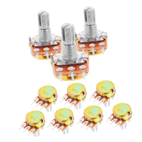 JUMPLAWN 10 Stück Precision Potentiometer für Gitarre und Audioanwendungen Variabler für DIY Projekte Hochpräzise Bauteile Einfache Installation Langlebig und Vielseitig Einsetzbar von JUMPLAWN