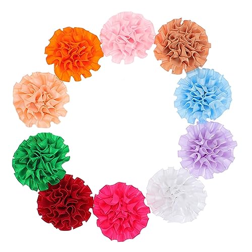 JUMPLAWN 10 Stück Teiliges Buntes Blumen Hundehalsband Leichte Halsbandblumen Komfortabel und Modisch für Kleine Katzen und Welpen Geeignet für Alltag Party und Festliche Anlässe von JUMPLAWN