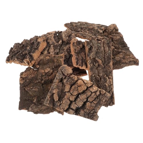 JUMPLAWN 10 Stück Teiliges Reptilien Terrarium Dekor mit Natürlicher Baumrinde Stabile Kletter und Sonnenplattform für Bartagame Schildkröten und Echsen Robuste Langlebige Borkenstruktur von JUMPLAWN