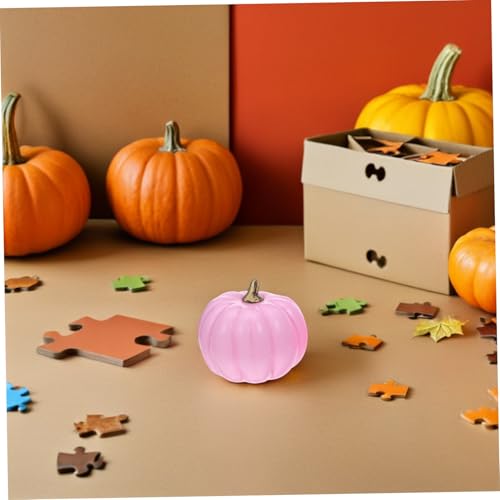 JUMPLAWN 12 Stück Teiliges Schaumstoff Künstliche Herbstdeko für Halloween und Erntedankfest Kompakte Tisch Raumdekoration Langlebige Künstliche Kürbisse für Gemütliche Herbstatmosphäre von JUMPLAWN