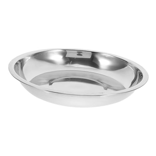 JUMPLAWN Edelstahl Katzennapf Für Kleine Haustiere Rutschfester Futternapf Mit Ausreichendem Fassungsvermögen Sicher Und Langlebig Für Tägliche Fütterung Flach Für Katzen Und Welpen von JUMPLAWN