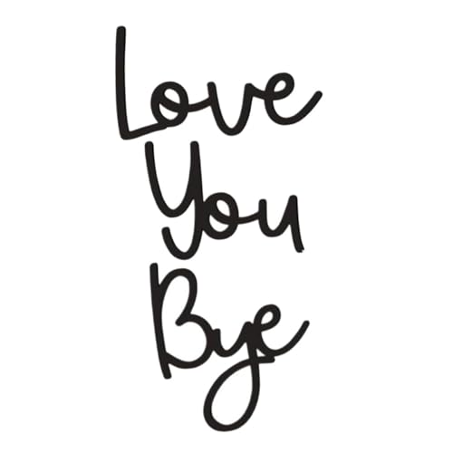 JUMPLAWN 1satz Love You Bye Holzschild Rustikale Wanddekoration Aus Holz Mit Boho-Stil Für Eingangsbereich Und Flur Handgefertigte Wandkunst Für Zuhause Und Büro JUMPLAWN 1satz Love You Bye Holzschild Rustikale Wanddekoration Aus Holz Mit Boho-Stil Für Eingangsbereich Und Flur Handgefertigte Wandkunst Für Zuhause Und Büro von JUMPLAWN