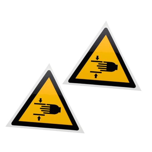 JUMPLAWN 2 Stück Hand Safety Warning Aufkleber Selbstklebende Hand Quetschgefahr Warnschilder aus PP Synthetikpapier Stark Haftend Langlebig und Praktisch für Maschinen und Werkstätten JUMPLAWN 2 Stück Hand Safety Warning Aufkleber Selbstklebende Hand Quetschgefahr Warnschilder aus PP Synthetikpapier Stark Haftend Langlebig und Praktisch für Maschinen und Werkstätten von JUMPLAWN
