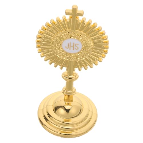 JUMPLAWN 2 Stück Stilvolle Tischkreuz Figur aus Messing Kruzifix für Religiöse Gebete für Christliche Wohn und Büroddekoration JUMPLAWN 2 Stück Stilvolle Tischkreuz Figur aus Messing Kruzifix für Religiöse Gebete für Christliche Wohn und Büroddekoration von JUMPLAWN