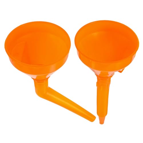 JUMPLAWN 2 Stück Teiliges Kraftstoff trichter Langlebiger Anti spritz design mit Geradem und Gebogenem Auslauf Passend für Auto und Motorrad Einfache Handhabung Auslaufsicher Leicht und von JUMPLAWN