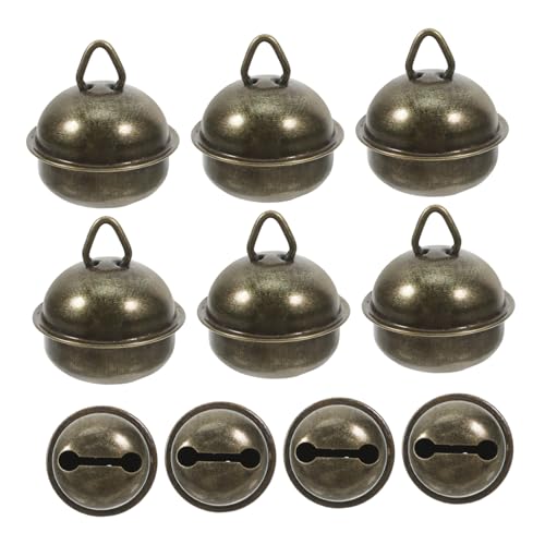 JUMPLAWN 20 Stück Vintage Metallglocken für Bastelprojekte Kleine Weihnachtsglocken für Haustierhalsbänder Dekorationen und Handgemachte Kränze JUMPLAWN 20 Stück Vintage Metallglocken für Bastelprojekte Kleine Weihnachtsglocken für Haustierhalsbänder Dekorationen und Handgemachte Kränze von JUMPLAWN