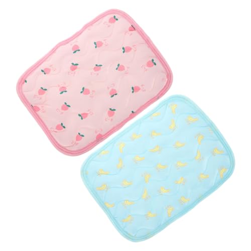 JUMPLAWN 2Stücke Hamster Kühlkissen Atmungsaktive Kühlmatte für Kaninchen Leicht und Tragbar für Sommer und Sicheres Material Haustier Schlafmatte JUMPLAWN 2Stücke Hamster Kühlkissen Atmungsaktive Kühlmatte für Kaninchen Leicht und Tragbar für Sommer und Sicheres Material Haustier Schlafmatte von JUMPLAWN