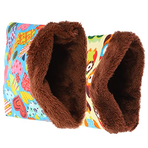 JUMPLAWN 2Stücke Hamster Schlafsack für Kleintiere Warmes Bett für Meerschweinchen und Igel Tragbar und Leicht für Zuhause und Käfige JUMPLAWN 2Stücke Hamster Schlafsack für Kleintiere Warmes Bett für Meerschweinchen und Igel Tragbar und Leicht für Zuhause und Käfige von JUMPLAWN