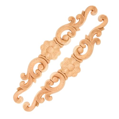 JUMPLAWN 2stücke Holzornamente Elegante Holzapplikationen Für Möbel Tür Schrankverzierungen Hochwertige Geschnitzte Verzierungen Langlebig Und Stilvoll JUMPLAWN 2stücke Holzornamente Elegante Holzapplikationen Für Möbel Tür Schrankverzierungen Hochwertige Geschnitzte Verzierungen Langlebig Und Stilvoll von JUMPLAWN