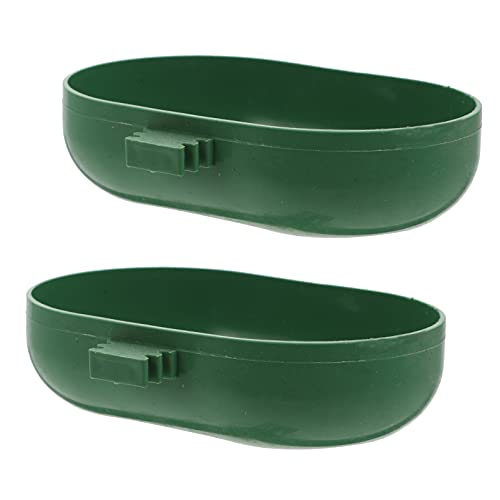JUMPLAWN 2stücke Plastik Vogelbadewannen Für Kleine Vögel Parrot Shower Tub Praktische Badewanne Für Wellensittiche Und Kanarienvögel Grünes Design Für Bequeme von JUMPLAWN