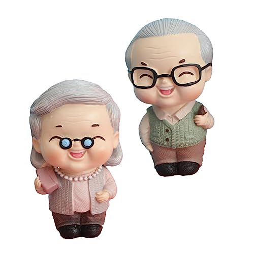JUMPLAWN 2stücke Opa Und Oma Kuchen Topper Kreative Tortendekoration Für Geburtstage Niedliche Figuren Für Partys Und Feierliche Anlässe JUMPLAWN 2stücke Opa Und Oma Kuchen Topper Kreative Tortendekoration Für Geburtstage Niedliche Figuren Für Partys Und Feierliche Anlässe von JUMPLAWN