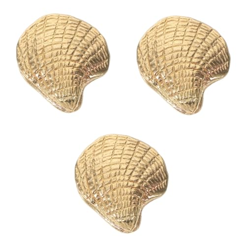 JUMPLAWN 3 Stück Messing Schrankknopf Muschelform Kleiner Möbelknauf für Kommode Schublade Türgriff Vielseitig für Schuhschrank Kleiderschrank Bücherregal Vintage und Moderne Einrichtung JUMPLAWN 3 Stück Messing Schrankknopf Muschelform Kleiner Möbelknauf für Kommode Schublade Türgriff Vielseitig für Schuhschrank Kleiderschrank Bücherregal Vintage und Moderne Einrichtung von JUMPLAWN