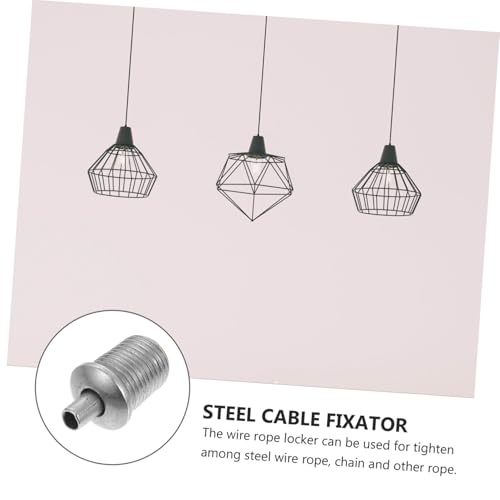 JUMPLAWN 30 Stück Teiliges Stahlseil Lockgerät aus Eisen und Kupfer und Korrosionsbeständig Wetterfest Robustes Drahthalterungs für Lampenaufhängung und Seilsicherung von JUMPLAWN