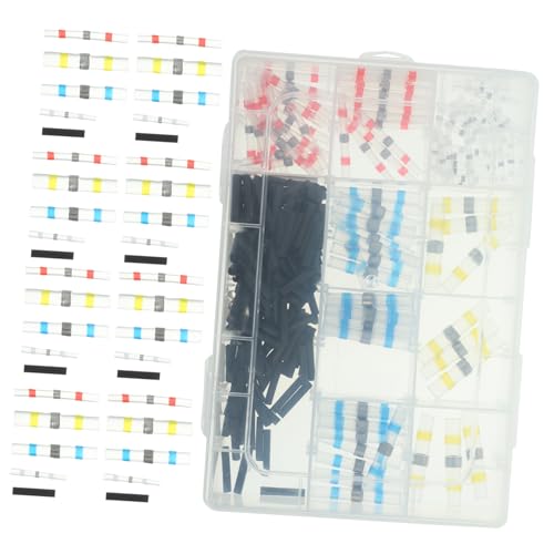JUMPLAWN 310Stücke Lötmuffen Isolierte Elektrische Anschlüsse mit Schrumpfschlauch für Anwendungen mit Farbcodes zur Einfachen Identifikation JUMPLAWN 310Stücke Lötmuffen Isolierte Elektrische Anschlüsse mit Schrumpfschlauch für Anwendungen mit Farbcodes zur Einfachen Identifikation von JUMPLAWN