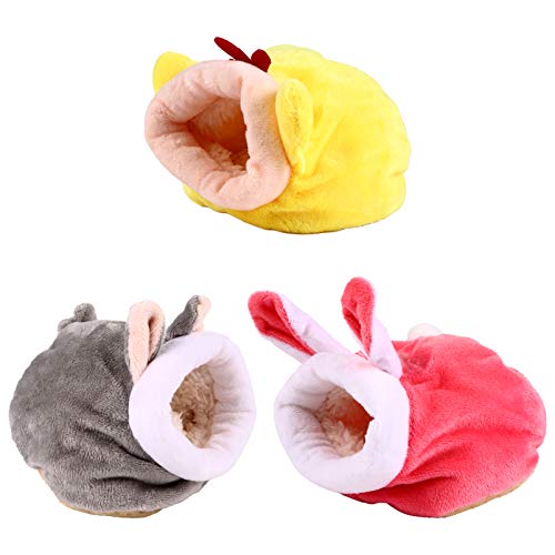JUMPLAWN 3 Stück Meerschweinchen Bett Warmes Hamster Nest aus Fleece für Kleine Tiere Haustier Zubehör Gemütliches Tierbett Elastische Füllung für Winter JUMPLAWN 3 Stück Meerschweinchen Bett Warmes Hamster Nest aus Fleece für Kleine Tiere Haustier Zubehör Gemütliches Tierbett Elastische Füllung für Winter von JUMPLAWN