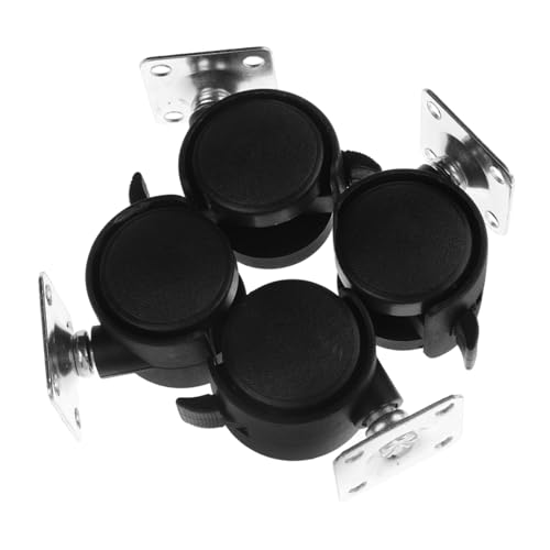 JUMPLAWN 4 STÜCKE Teiliges Caster Lenkrollen mit Bremse Drehbare Schwere Ersatzrollen für Bürostühle und Möbel Geräuscharm Stabile Leichtgängige für Sichere Positionierung von JUMPLAWN