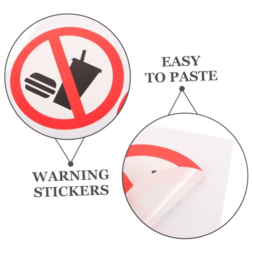JUMPLAWN 4 Stück Teiliges No Food Drink Allowed Sticker Selbstklebend Wetterfest Verbotsschild für Büro Geschäft Fenster und Tür Modernes Design Innen und Außen Geeignet JUMPLAWN 4 Stück Teiliges No Food Drink Allowed Sticker Selbstklebend Wetterfest Verbotsschild für Büro Geschäft Fenster und Tür Modernes Design Innen und Außen Geeignet von JUMPLAWN