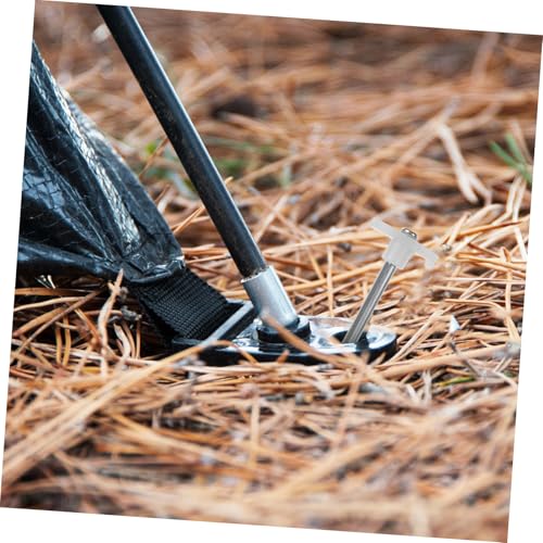 JUMPLAWN 4 Stück Teiliges Schwere Metall zeltheringe für Zelt und Pavillon Rostfrei Geschärftes Ende für Festen Halt Gras Sand und EIS Widerstandsfähig Einfach zu Ziehen für Outdoor von JUMPLAWN