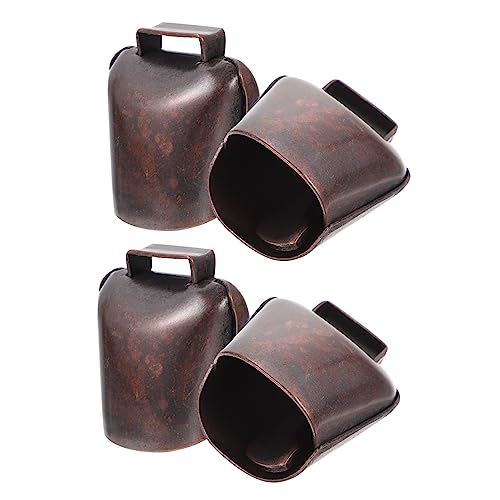 JUMPLAWN 4 Stück Kupfer Weideglocken Für Kühe Pferde Schafe Anti Verlust Metallglocken Laut Robust Für Haustiere Und Landwirtschaft JUMPLAWN 4 Stück Kupfer Weideglocken Für Kühe Pferde Schafe Anti Verlust Metallglocken Laut Robust Für Haustiere Und Landwirtschaft von JUMPLAWN