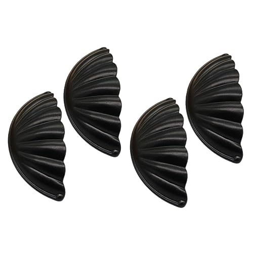 JUMPLAWN 4Stücke Vintage Schrankknöpfe Muschelgriff aus Legierung für Küchenschränke Kommoden und Möbelbeschläge Installieren und Langlebig von JUMPLAWN